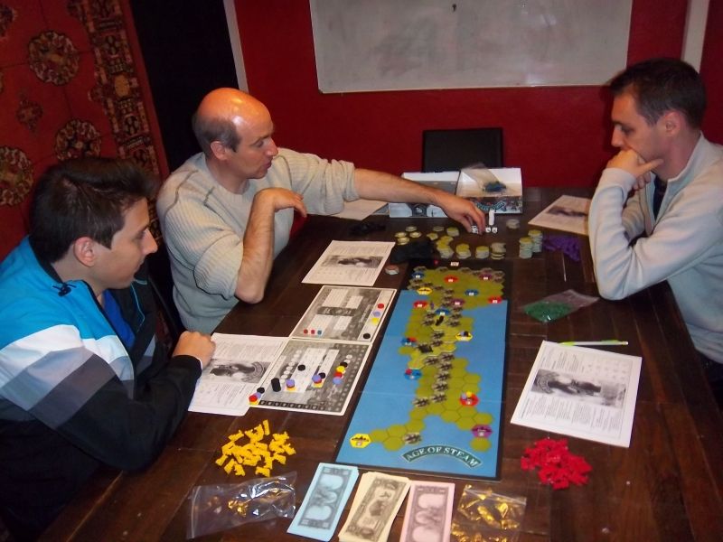 Une partie de Age of Steam Expansion #4 - France and Italy