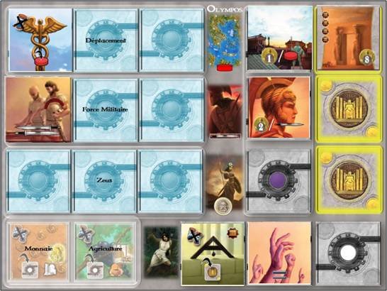 Goodies Olympos : Le plateau de Jeu Individuel