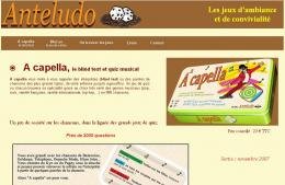 L'Editeur Anteludo sort "A capella"