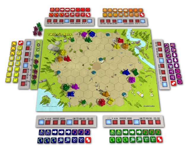 Twin Tin Bots, le nouveau jeu de Philippe Keyaerts, revient en financement participatif!