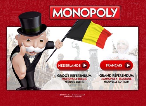 Votez pour créer le nouveau Monopoly belge 