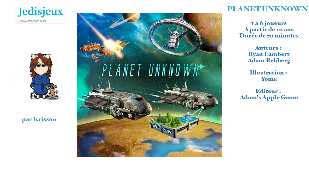 JedisPlay - Planet Unknown