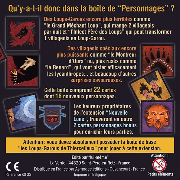 Les Loups Garous De Thiercelieux Personnages Jedisjeux Et Les Autres Jours Aussi