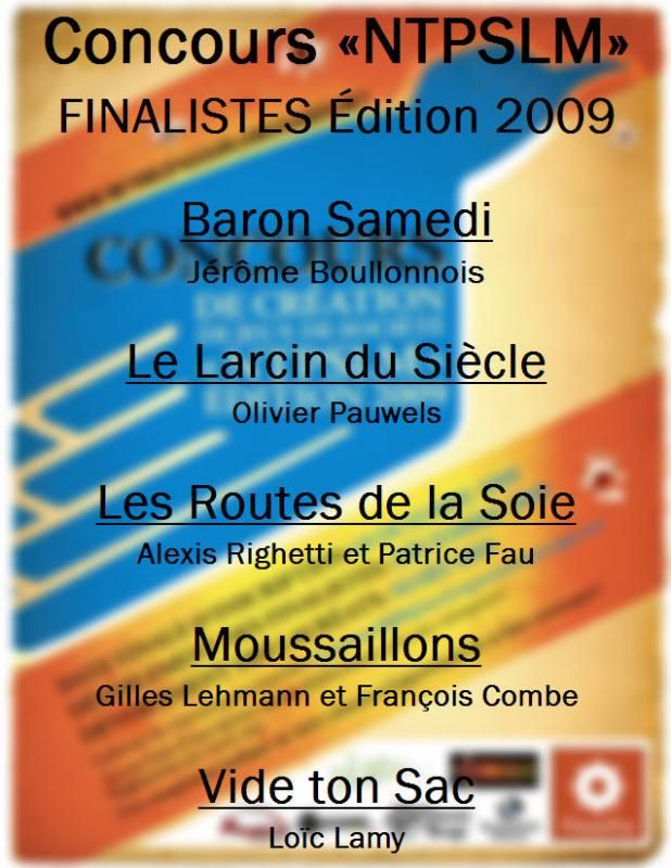 Les Finalistes du Concours NTPSLM 2009 en photo