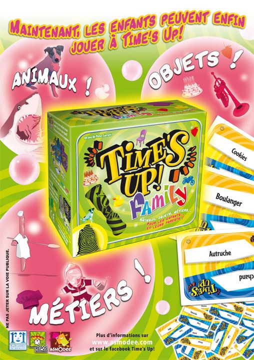 Jeux de société Time's up family – vert