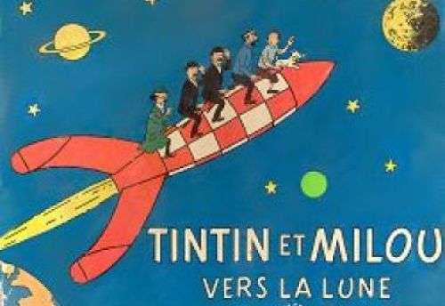 Tintin et Milou vers la lune