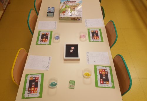 Découverte du jeu en classe avec des élèves de GS