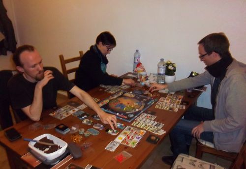 Mes partenaires (concentrés) pour cette partie de Terraforming Mars avec Colonies