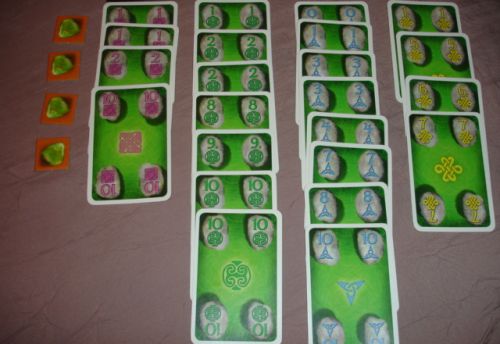 Les cartes avec lesquelles j'ai réalisé un score de 48 points