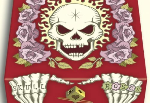 Skull & Roses Red