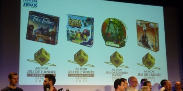 Festival International du jeu 2015 - La remise de l'as d'or