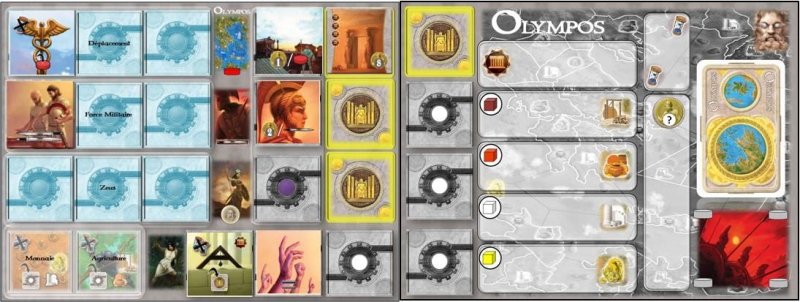 Goodies Olympos: Le plateau de Jeu Individuel.. Partie 2