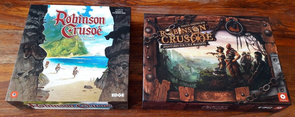 Robinson Crusoe : Edge vs Filosofia le comparatif