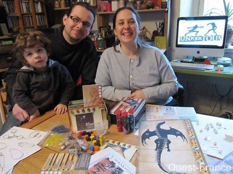 Delphine et Yohan Lemonnier, créateurs de jeux de société