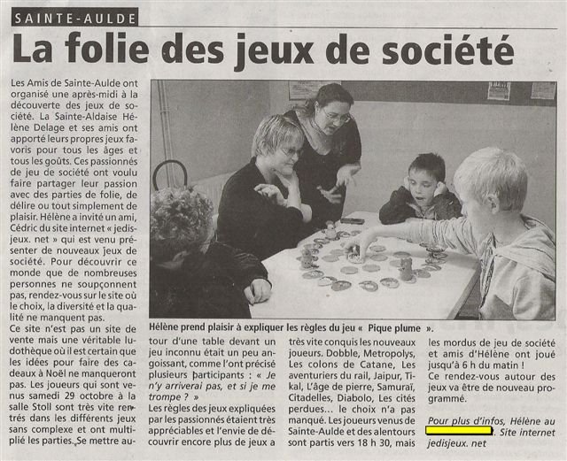 Des jeux à Saint-Aulde...
