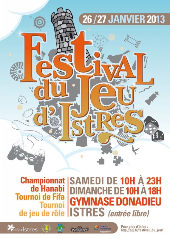 Festival du jeu d'Istres les 26 et 27 janvier prochain