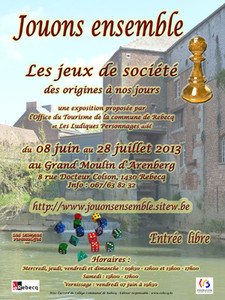 L'expo "jouons ensemble" ...