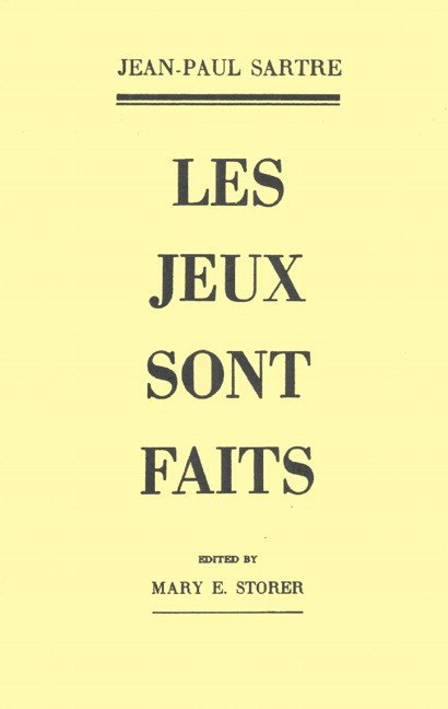 Les jeux sont faits...