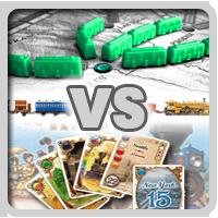 Confrontation n°11 : les aventuriers du rail plateau VS version cartes !