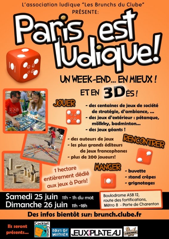 Paris sera ludique... au mois de Juin...